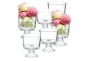Annastore 6-tlg. Eisschale aus Glas mit Fuß transparent Bild 2