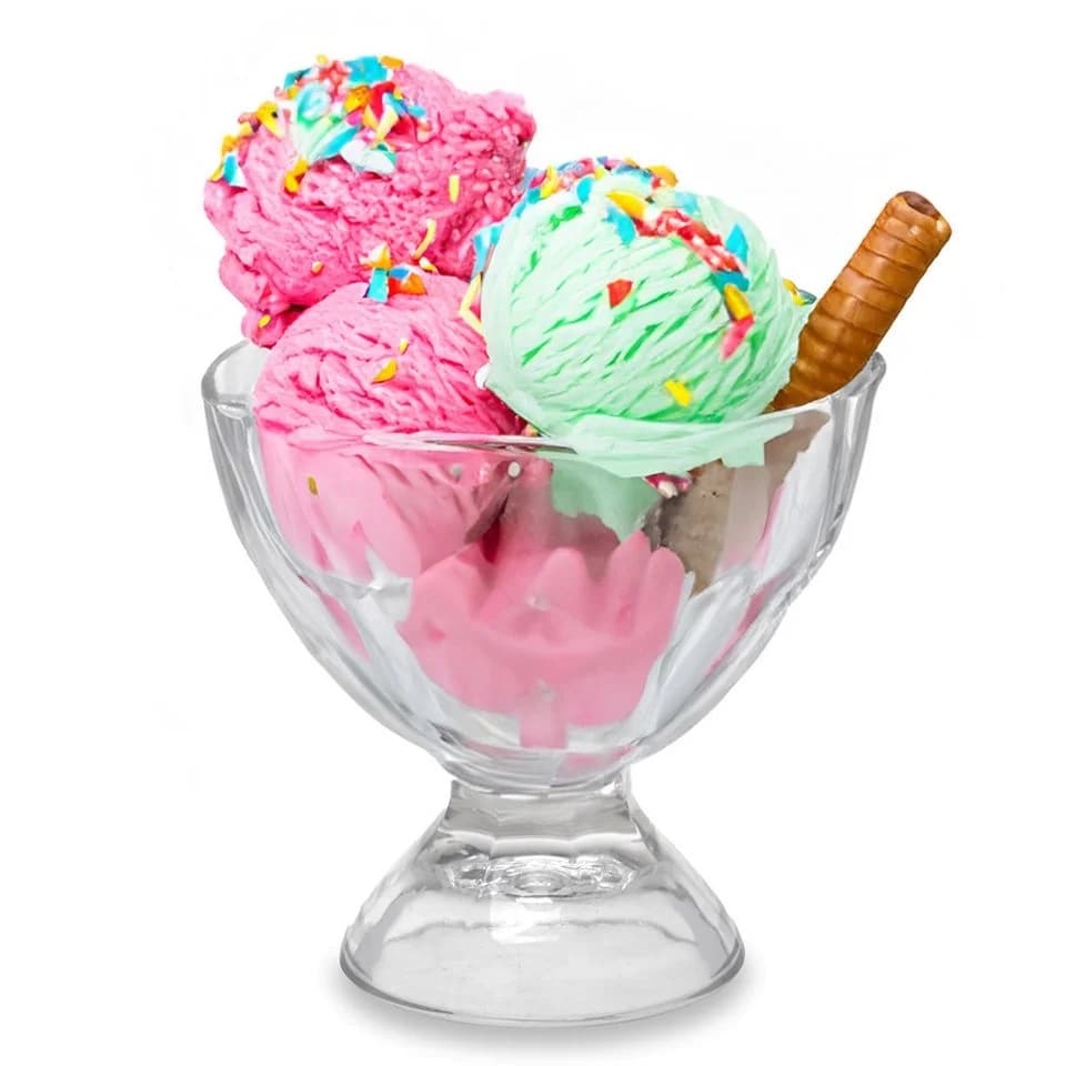 Annastore Eisschale 6-tlg. Eisbecher aus Glas mit Fuß - Bild 2