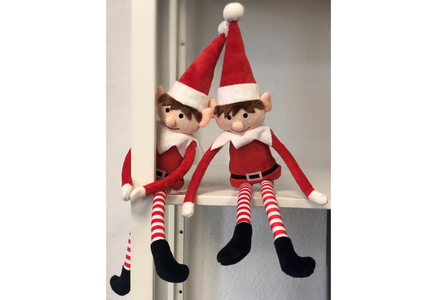 Annastore Weihnachtselfen 2er Set, Polyester, Festlicher Charme
