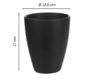 Annastore Übertopf 3 x Orchideentopf Keramik Grau Bild 1