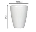 Annastore Übertopf 3er-Set Orchidee Keramik Weiß-Glanz Bild 1