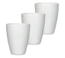 Annastore Übertopf 3er-Set Orchidee Keramik Weiß-Glanz Bild 3