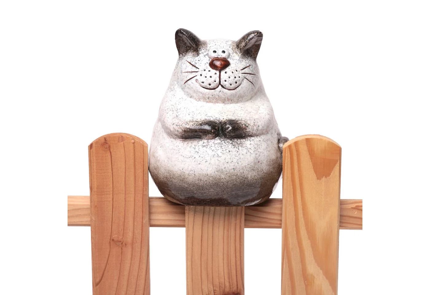 Annastore Zaunhocker Hund und Katze Terracotta Gartenfigur - Bild 3