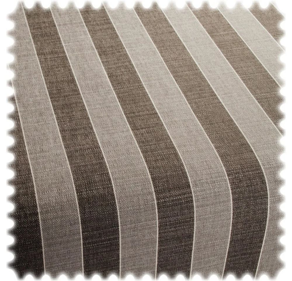 Heiro Möbelstoff Sunset Boulevard Braun Streifen 100% Naturfaser