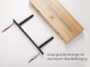 KVOTA Schlüsselbrett mit Magnethalterung und Ablage Massiv-Eiche Modern Bild 1