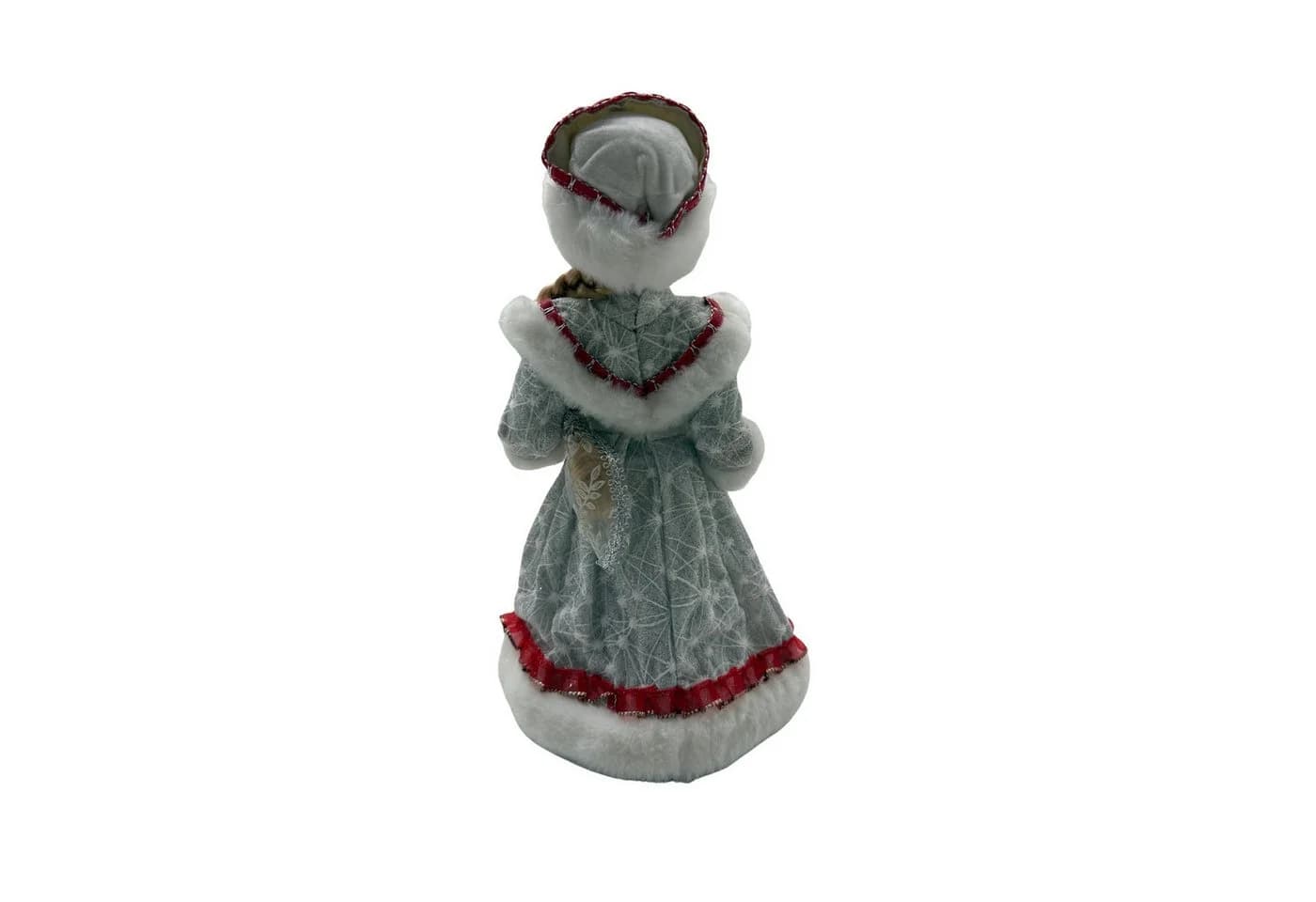 Olymp Handels GmbH Weihnachtsfigur Snegurotschka Schneemädchen Silber Rot 35 cm