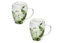 KVOTA Thermotasse Doppelwandig Glas 300ml mit Trockenblumen Grün Bild 2