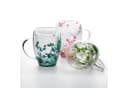 KVOTA Thermotasse Doppelwandig Glas 300ml mit Trockenblumen Grün Bild 5