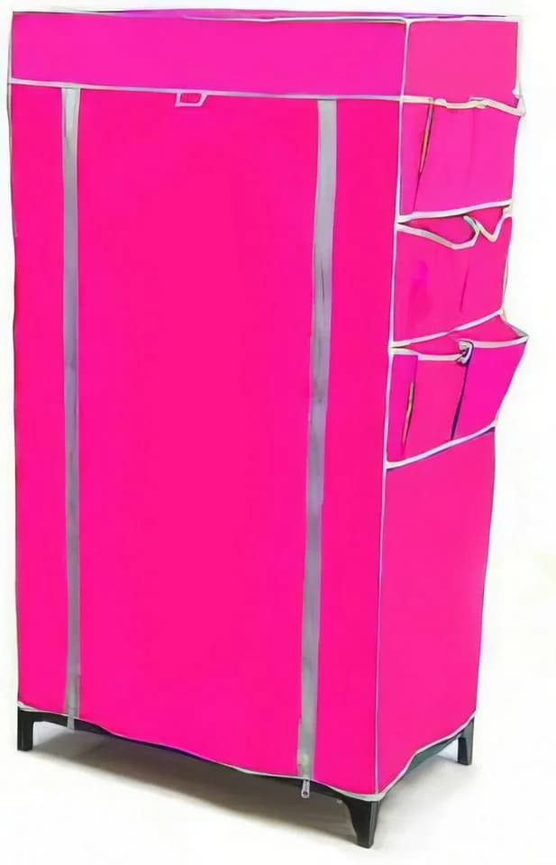 Yudu Schuhständer XL mit 6 Ablagen Rosa Vlies Metall - Bild 2