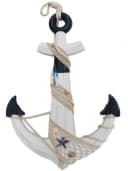 Yudu Hängedekoration XL Deko Anker Holz Antiklook Maritime Deko Bild 2