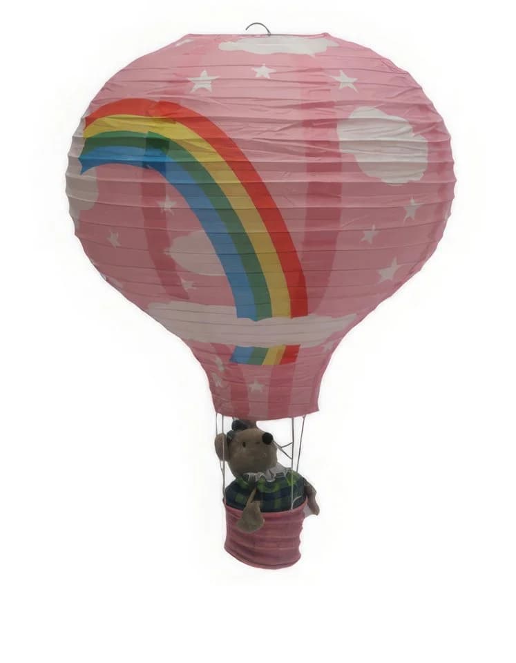 Yudu Papierlaterne Reisepapier Lampion 40x56 cm Weiß