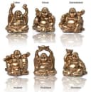 Yudu Buddhafigur 6 stück Verschiedene Buddha Figuren Glücksbringer Happy Buddha Bild 2