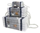Yudu 3er Set Holztruhen Maritim Dekokoffer Bild 2