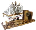 Schreibtischorganizer im Segelschiff-Stil Bild 1