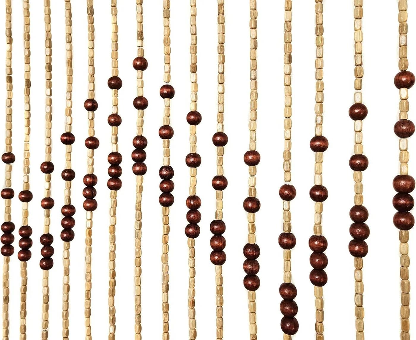 Yudu Türvorhang mit Holzperlen Handarbeit 90x180cm