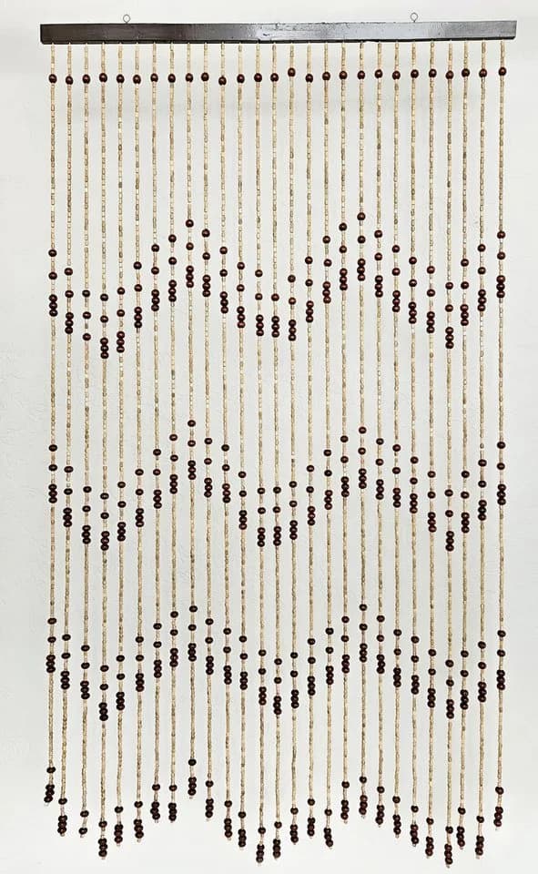 Yudu Türvorhang mit Holzperlen Handarbeit 90x180cm - Bild 2