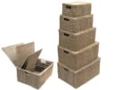 Yudu Aufbewahrungsbox Korb mit Deckel Seegrass Bild 2