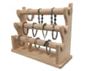Yudu Schmuckständer Holz Armbandständer 3 Rollen Bild 2