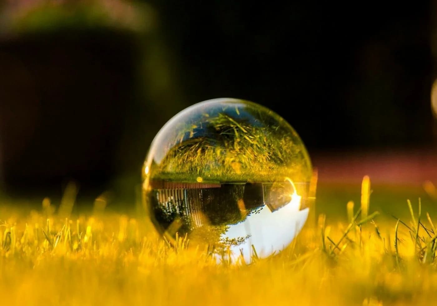 Yudu Kristallkugel Wahrsager Glaskugel mit Ständer transparent - Bild 2