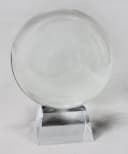 Yudu Kristallkugel Wahrsager Glaskugel mit Ständer transparent Bild 3