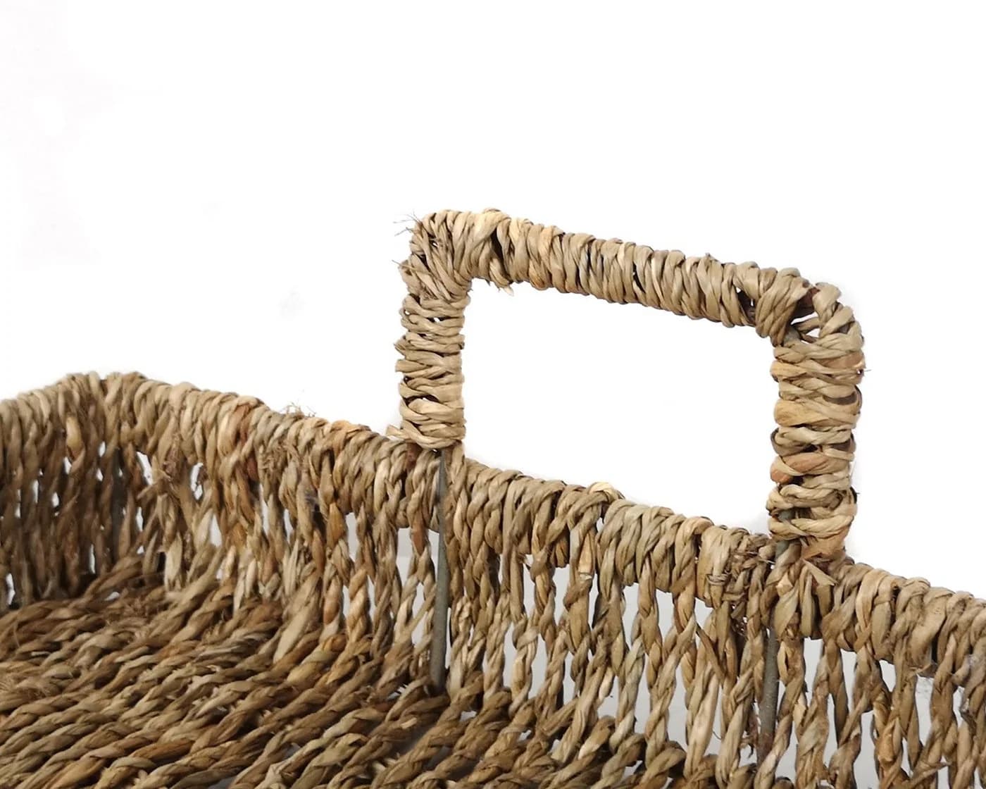 Yudu Weidenkorb Seegrass Aufbewahrungskorb Natur - Bild 4