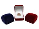 Yudu Schmucketui 2er Set Rot Ringbox mit Klappdeckel Bild 3