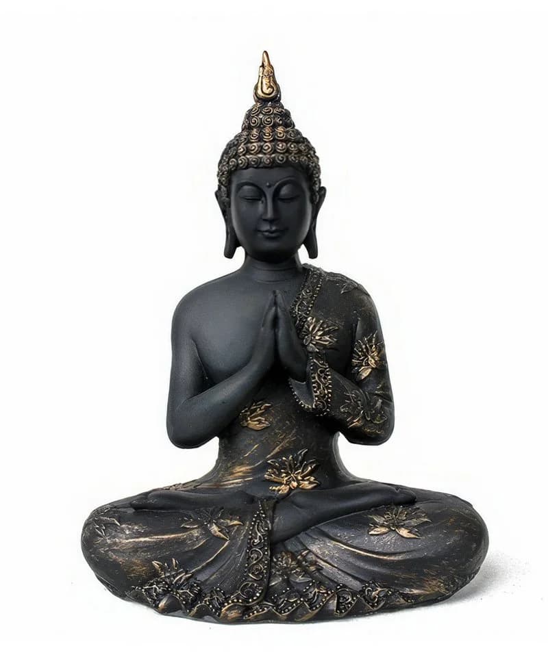 Yudu Buddhafigur Happy Buddha Glücksbringer Thai Buddha - Bild 2