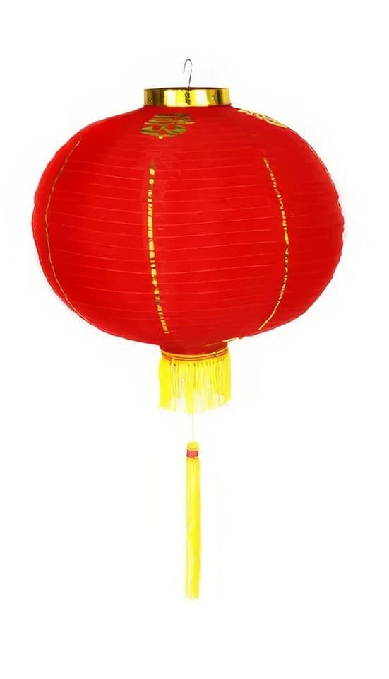 Yudu Hängedekoration Lampion Draht & Seide Orientalisch