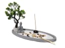 Yudu Dekofigur Zen-Garten mit Buddhafigur, Rauchstab & Bonsai Bild 2
