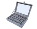Yudu Schmucktablett Grau mit Glasdeckel Bild 2