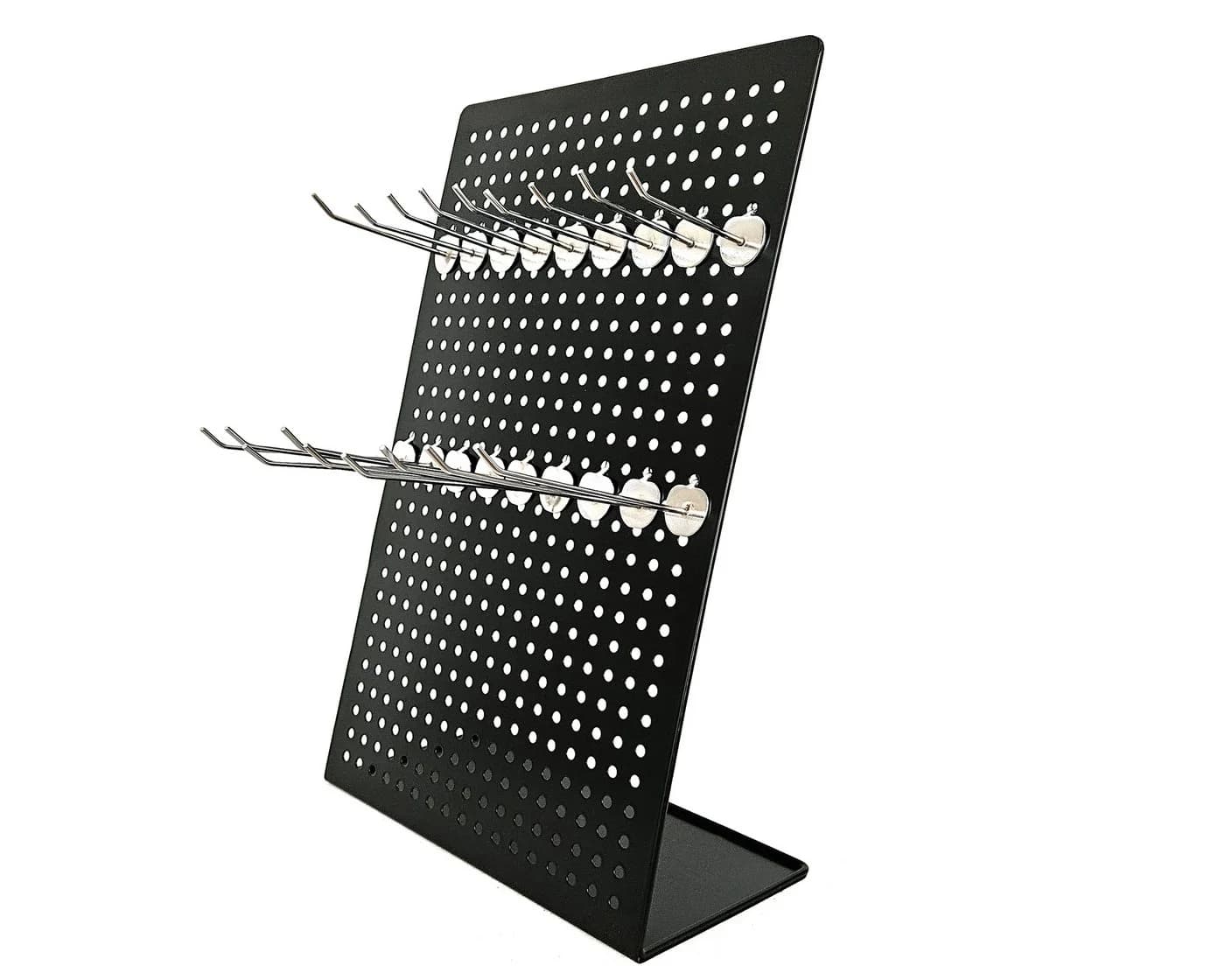 Yudu Lochwand Tischständer L-Form Schwarz Metall - Bild 4