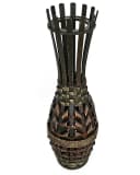 Yudu Bodenvase Bambus Design handgearbeitet H60 Bild 1