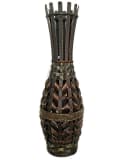 Yudu Bodenvase Bambus Design handgearbeitet H60 Bild 2