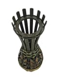 Yudu Bodenvase Bambus Design handgearbeitet H60 Bild 3