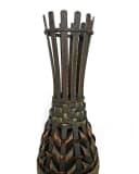 Yudu Bodenvase Bambus Design handgearbeitet H60 Bild 4