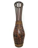 Yudu Bodenvase Bambus Design handgearbeitet H60 Bild 2