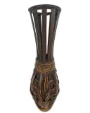 Yudu Bodenvase Bambus Design handgearbeitet H60 Bild 3