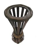 Yudu Bodenvase Bambus Design handgearbeitet H60 Bild 4