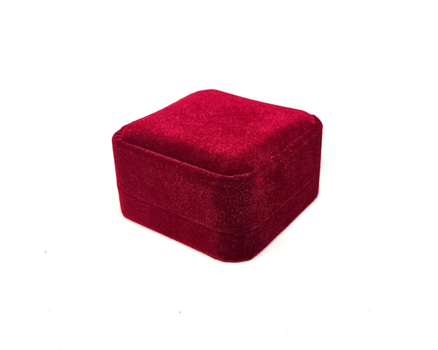 Yudu Schmucketui Aufbewahrungsbox Weinrot mit Veloursüberzug - Bild 4