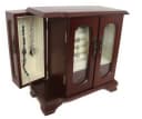 Yudu Schmuckkoffer Holz mit Spiegel und Schubladen Bild 5