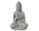 Yudu Sitzende Buddha Figur Garten- & Wohnraumstatue Beton Naturgrau Bild 2