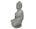 Yudu Sitzende Buddha Figur Garten- & Wohnraumstatue Beton Naturgrau Bild 3