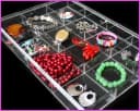 Yudu Acryl Schmuckkasten mit Deckel 12/36 Fächer Transparent Bild 4