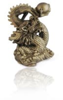 Yudu Dekofigur Feng Shui Drache Goldener Glücksbringer Bild 4