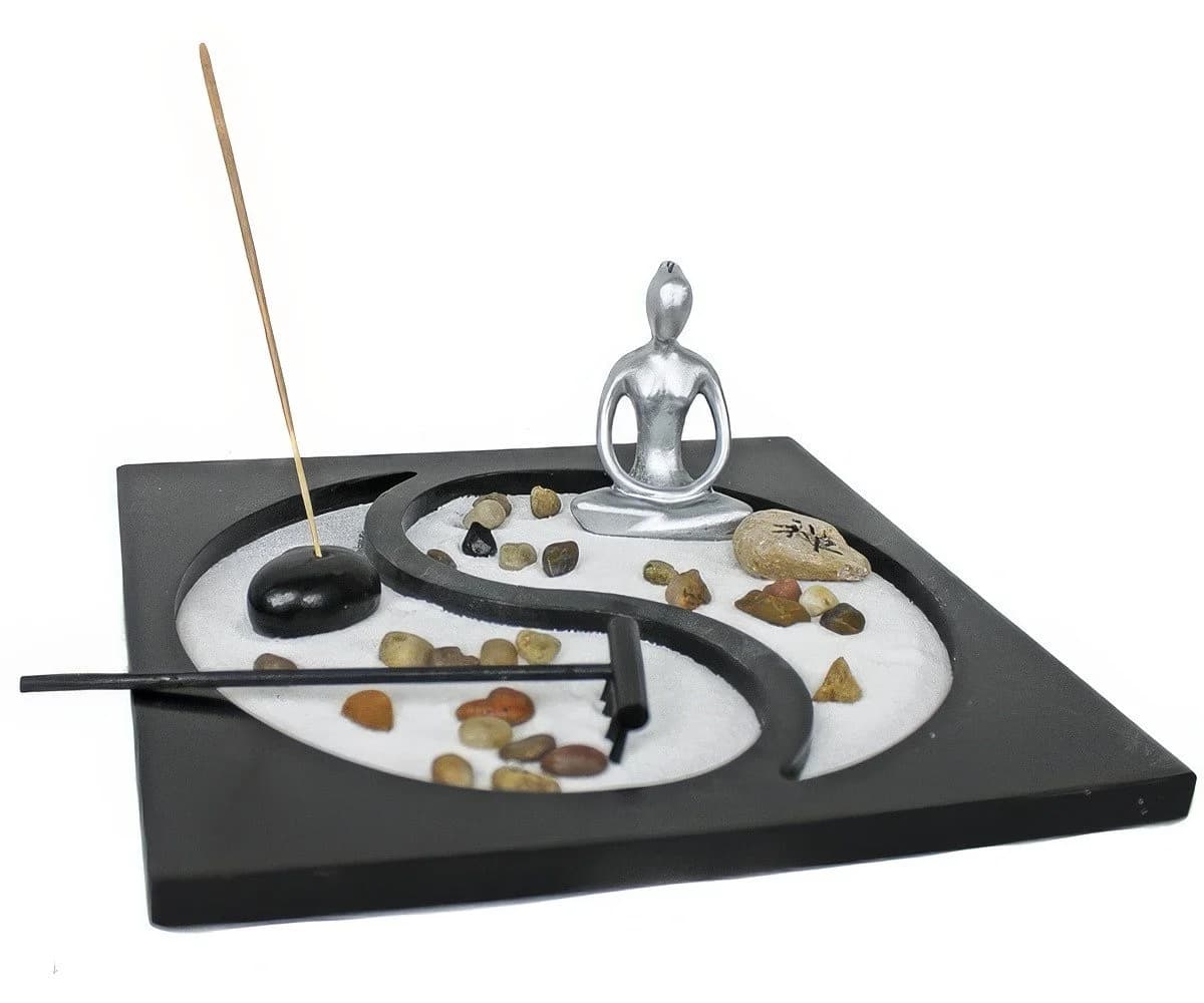 Yudu Dekofigur Zen Garten Yoga Figur YinYang Fengshui - Bild 2