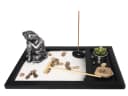 Yudu Zen-Garten Set mit Buddhafigur, Holzschale & Teelichthalter Bild 3