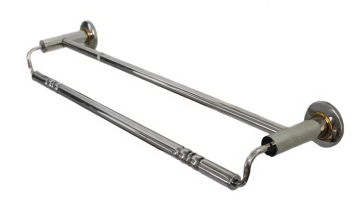 Yudu Handtuchhalter Wandgarderobe Chrom Metall Silber