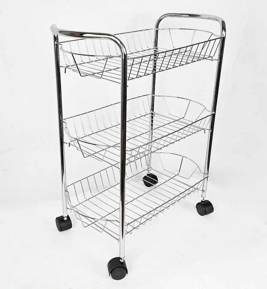 Yudu Küchenwagen mit 3 Schubkörben Chrom - Bild 2