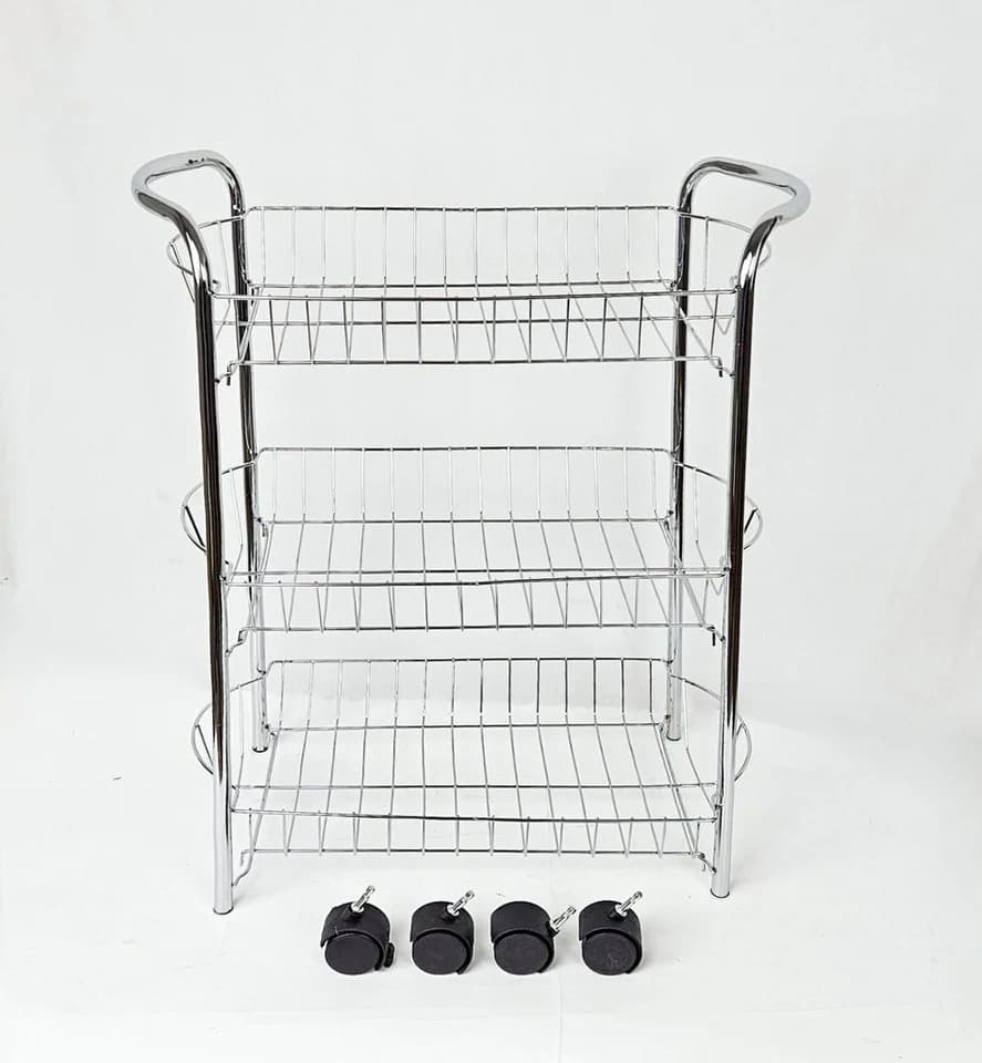 Yudu Küchenwagen mit 3 Schubkörben Chrom - Bild 3