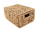 Yudu Aufbewahrungsbox Korb aus Wasserhyazinthe mit Deckel Bild 4